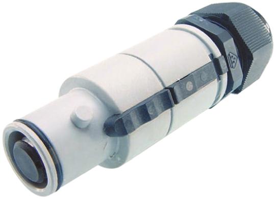 ITT Cannon Veam Snaplock Netzsteckverbinder Stecker Grau 1P, 1,0 kV / 250A, Kabelmontage IP65