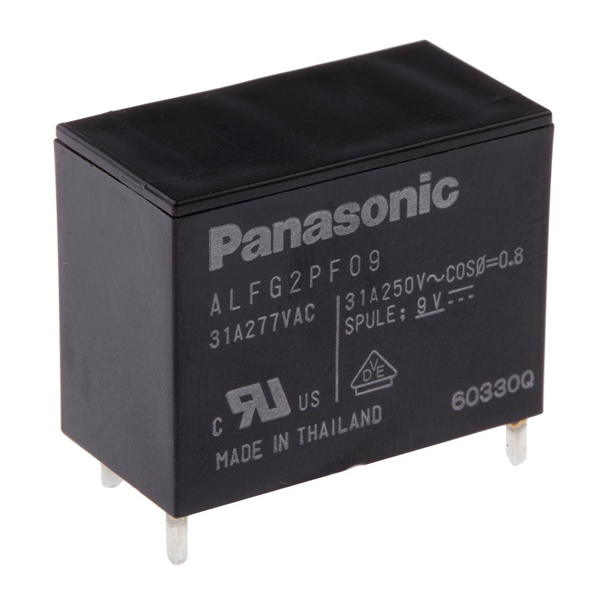 Panasonic  Monostabiles Relais, Printrelais 1-poliger Schließer 31A 9V dc Spule / 1.4W