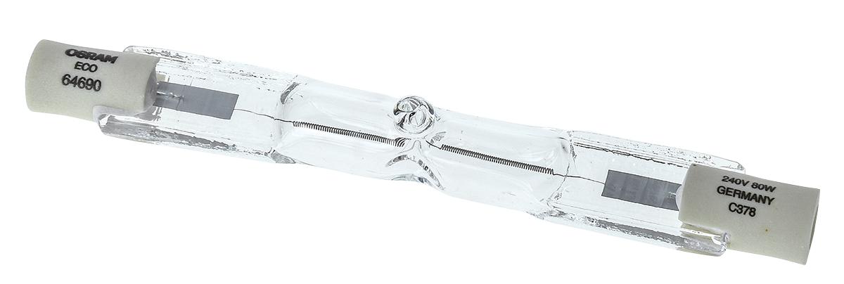 Produktfoto 1 von Osram HALOLINE PRO Halogenstab 230 V ac / 80 W, 1450 lm, 2000h, R7s Sockel, Ø 12mm x 74,9 mm