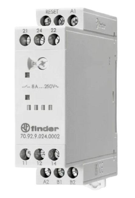 Produktfoto 1 von Finder NFC-Überwachungsrelais, für Thermistor 184 → 253V ac/dc Ein-phasig DIN-Schienen