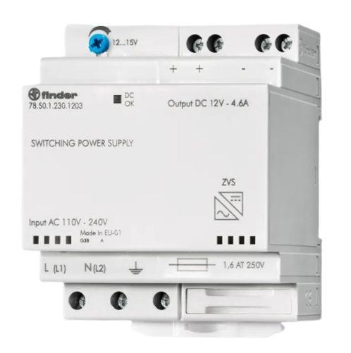 Produktfoto 1 von Finder Schaltnetzteil, AUS 12V dc / 4.6A 50W, EIN 230V ac