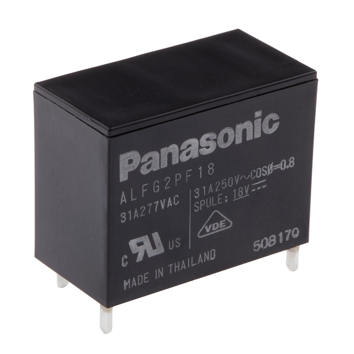 Panasonic  Monostabiles Relais, Printrelais 1-poliger Schließer 31A 18V dc Spule / 1.4W