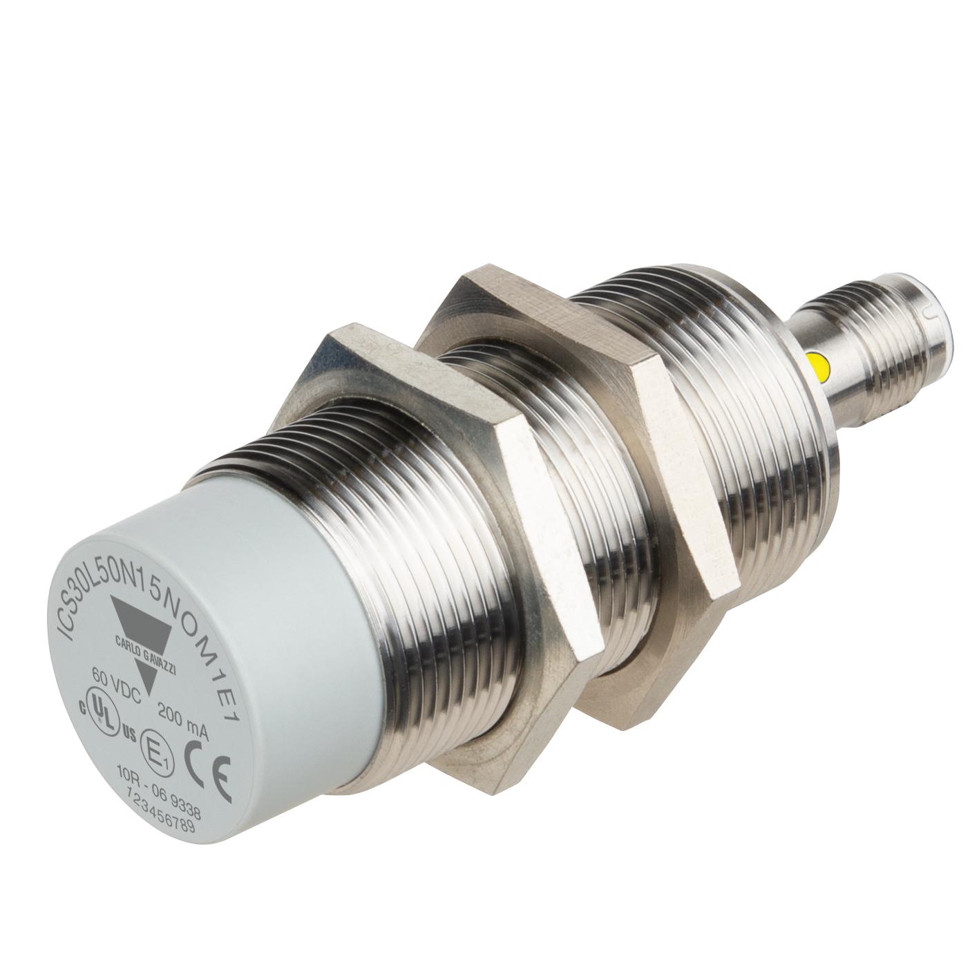 Produktfoto 1 von Carlo Gavazzi ICS30 M30 Induktiver Näherungsschalter NPN 8 → 60 V dc, zylindrisch 22 mm, IP67, IP68, IP69K