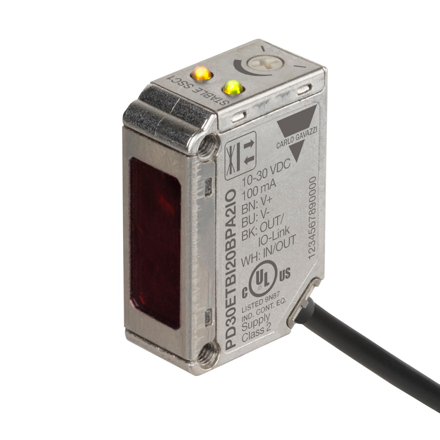 Produktfoto 1 von Carlo Gavazzi Rechteckig Optischer Sensor, Diffus Reflektierend, Bereich 0 → 200 mm, PNP/NPN Ausgang,