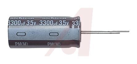 Nichicon PM, THT Elektrolyt Kondensator 100μF ±20% / 50V dc, Ø 10mm x 15mm, bis 105°C