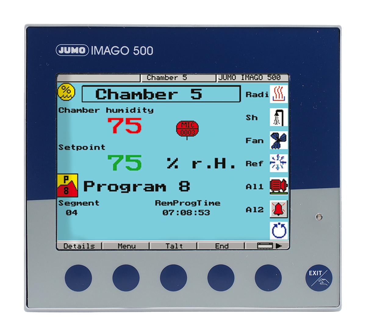 Produktfoto 1 von Jumo IMAGO 500 PID Temperaturregler, 3 x Analog Ausgang/ Universal Eingang, 110 → 240 V ac, 144 x 133mm