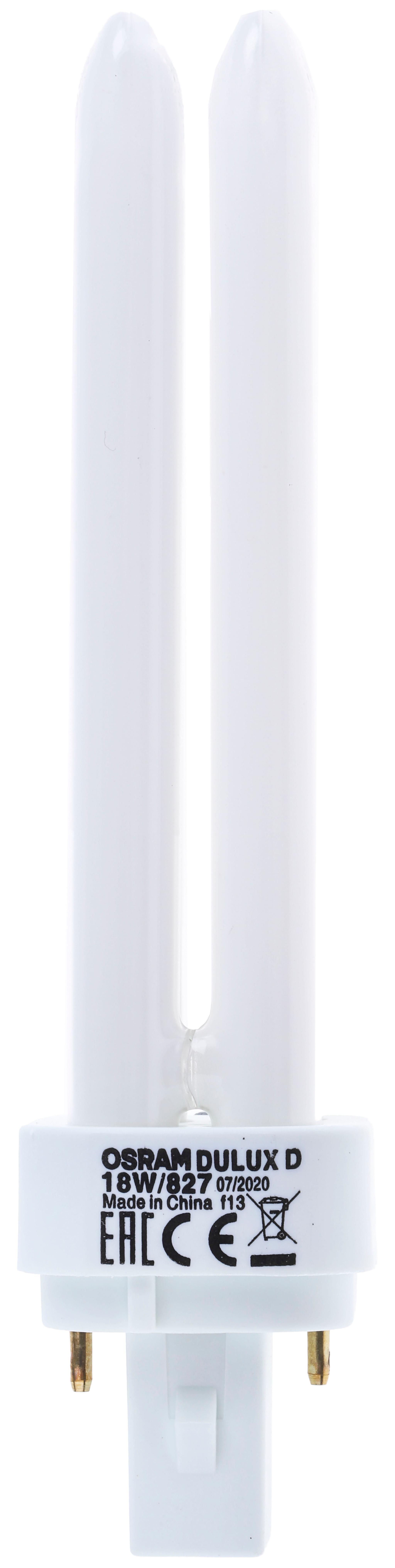 Produktfoto 1 von Osram DULUX 4-Rohr Energiesparlampe, 18 W L. 153 mm, Sockel G24d-2 2700K Ø 27mm