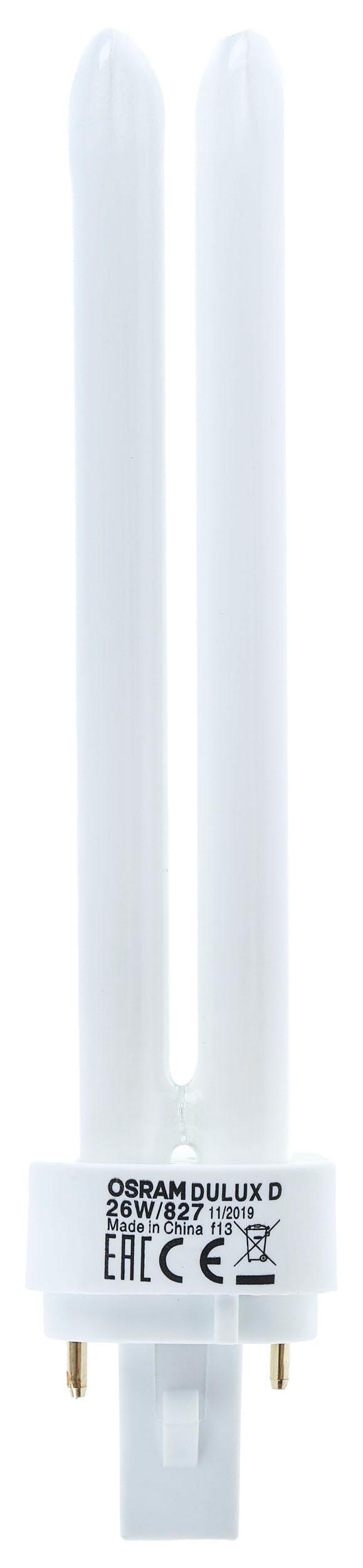 Produktfoto 1 von Osram DULUX 4-Rohr Energiesparlampe, 26 W L. 172 mm, Sockel G24d-3 2700K Ø 27mm