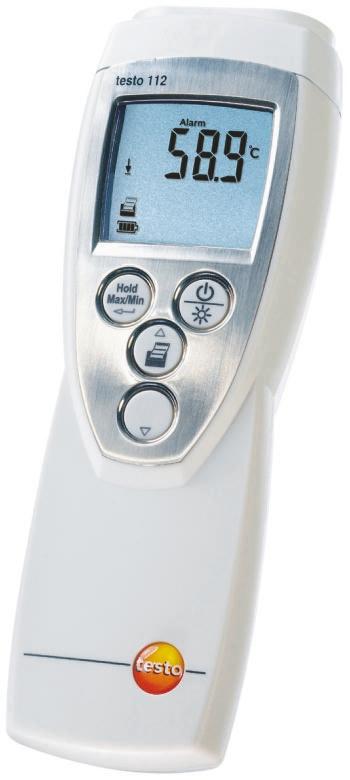 Produktfoto 1 von Testo Digital Thermometer, 112, , bis +300°C ±0,2 °C max, Messelement Typ NTC, PT100