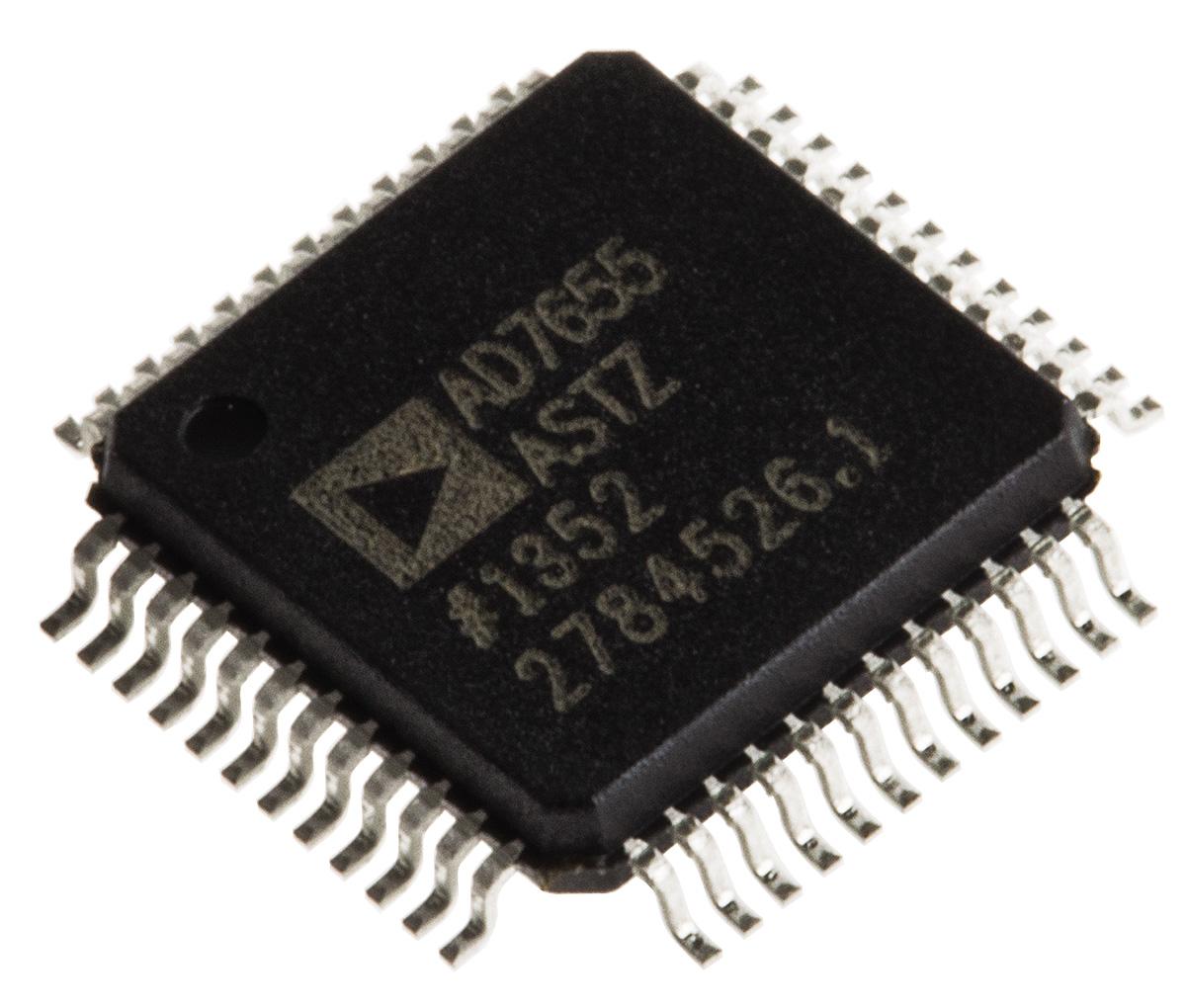 Produktfoto 1 von Analog Devices 16-Bit ADC AD7655ASTZ Quad, 1000ksps LQFP, 48-Pin