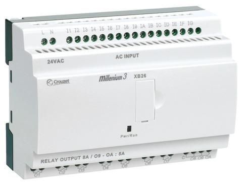 Crouzet Millenium 3 Logikcontroller, 16 Eing. / 16 Digitaleing. Relais Ausg.Typ Analog, Digital Eing.Typ