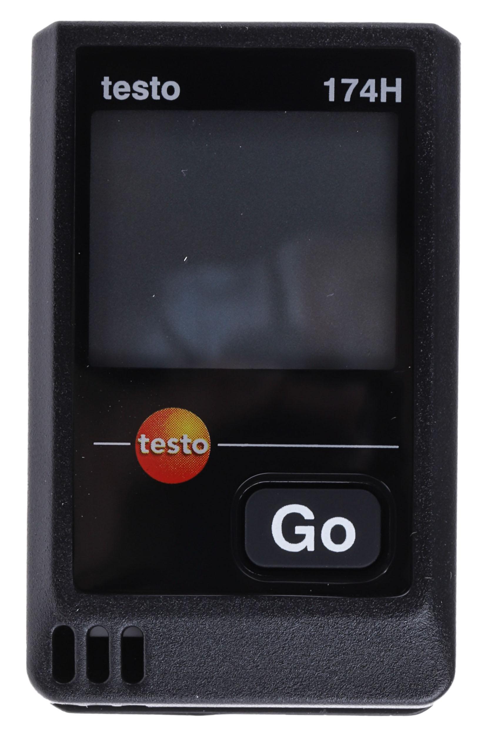 Produktfoto 1 von Testo 2-Kanal Feuchtigkeit, Temperatur Datenlogger, -20°C → +70°C / 100%RH, Sensor kapazitiv, NTC