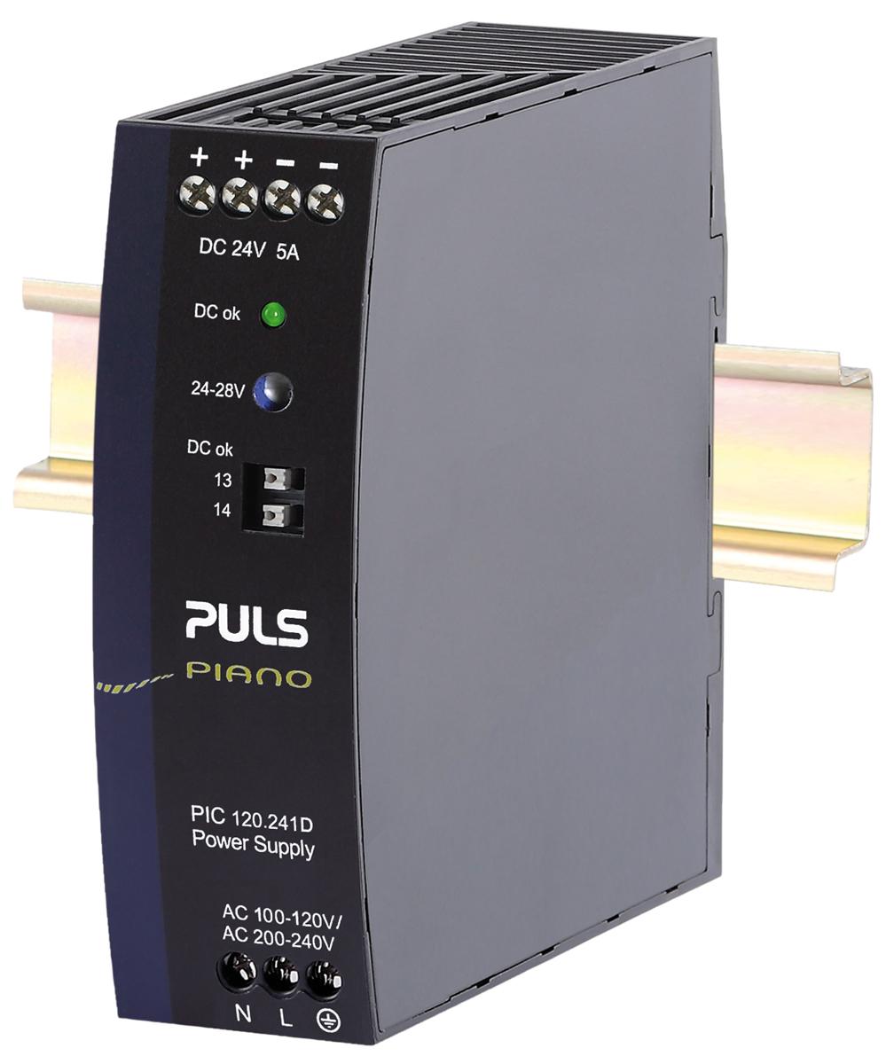 Produktfoto 1 von PULS PIANO Switch-Mode DIN-Schienen Netzteil 120W, 230V ac, 24V dc / 5A