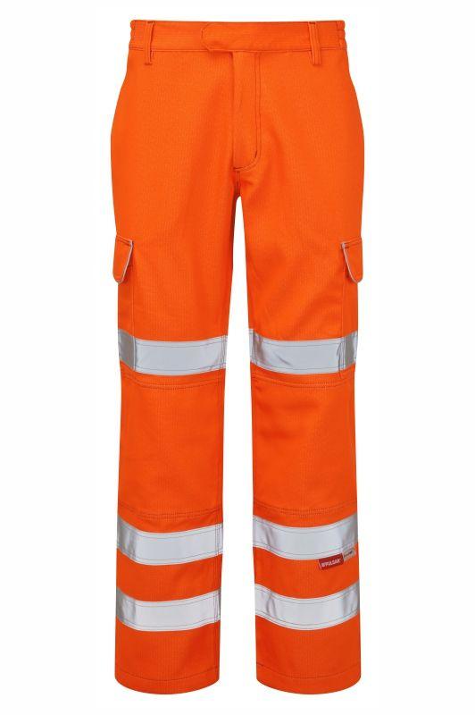 PULSAR Herren Warnschutz-Arbeitshose, Orange