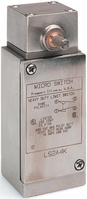 Honeywell HDLS Endschalter, 2-poliger Wechsler, 2 Schließer/2 Öffner, Edelstahl, 10A Anschluss 3/4 in NPT