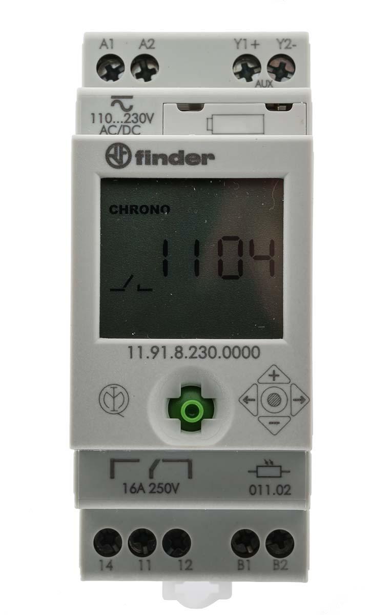 Finder Timerlichtschalter, 230 V ac, 1-Kanal, Schraubanschluss