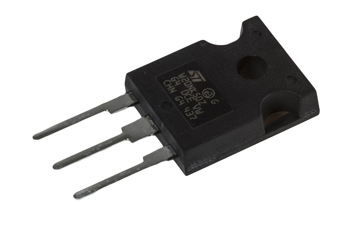 Produktfoto 1 von STMicroelectronics MDmesh, SuperMESH STW20NK50Z N-Kanal, THT MOSFET 500 V / 17 A 190 W, 3-Pin TO-247