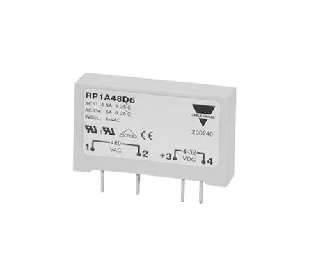 Produktfoto 1 von Carlo Gavazzi RP1 THT Halbleiterrelais AC 530 V ac / 5 A