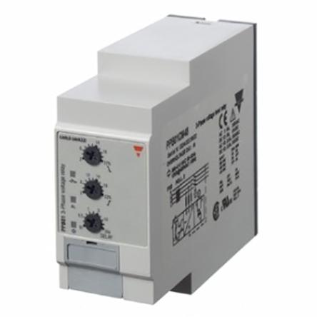 Produktfoto 1 von Carlo Gavazzi PPB01 Überwachungsrelais, für Phase, Spannung 323 → 475V ac 3, 3+N-phasig, 1-poliger Wechsler