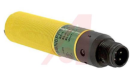 Banner zylindrisch Optischer Sensor, Diffus, Bereich 100 mm, NPN Ausgang, 4-poliger M12-Steckverbinder