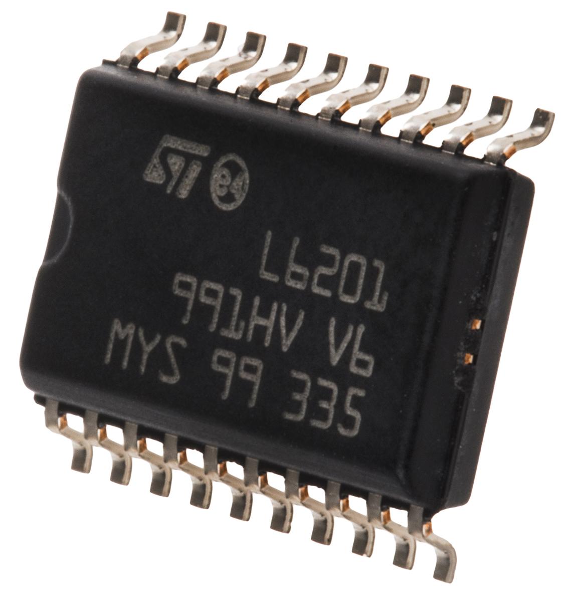 Produktfoto 1 von STMicroelectronics Motor Driver IC L6201, 1A, SOIC, 20-Pin, DC Bürstenmotor, Vollbrücke