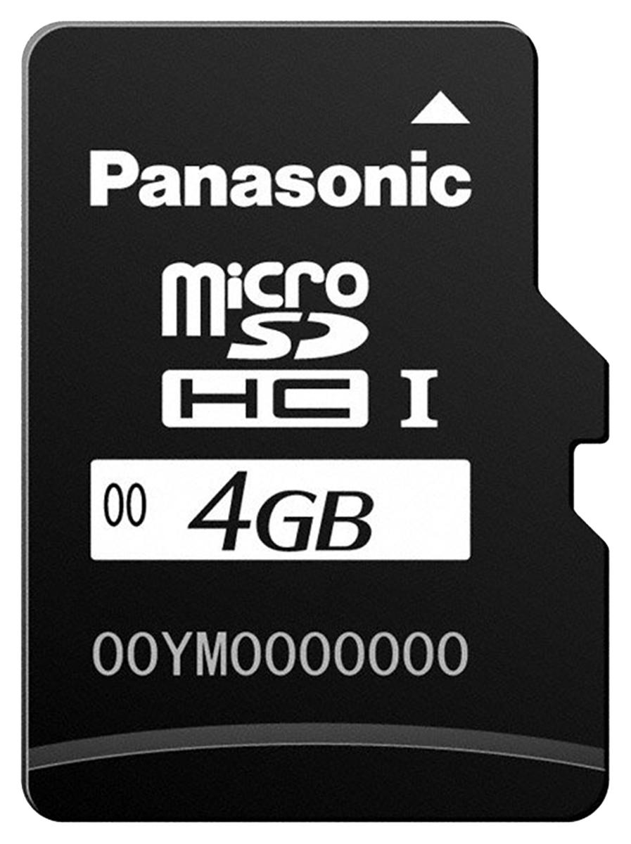 Produktfoto 1 von Panasonic Micro SDHC Micro SD Karte 4 GB Class 2 Industrieausführung, MLC