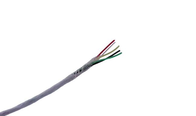 Produktfoto 1 von MICROWIRES Netzkabel, 5-adrig Typ Geschirmt Weiß x 0,13 mm2,  50m, 600 V, Perfluoroalkoxy (PFA)