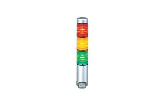 Produktfoto 1 von Patlite MPS LED Signalturm 3-stufig mehrfarbig LED Rot/Gelb/Grün + Dauer 160mm Multifunktion