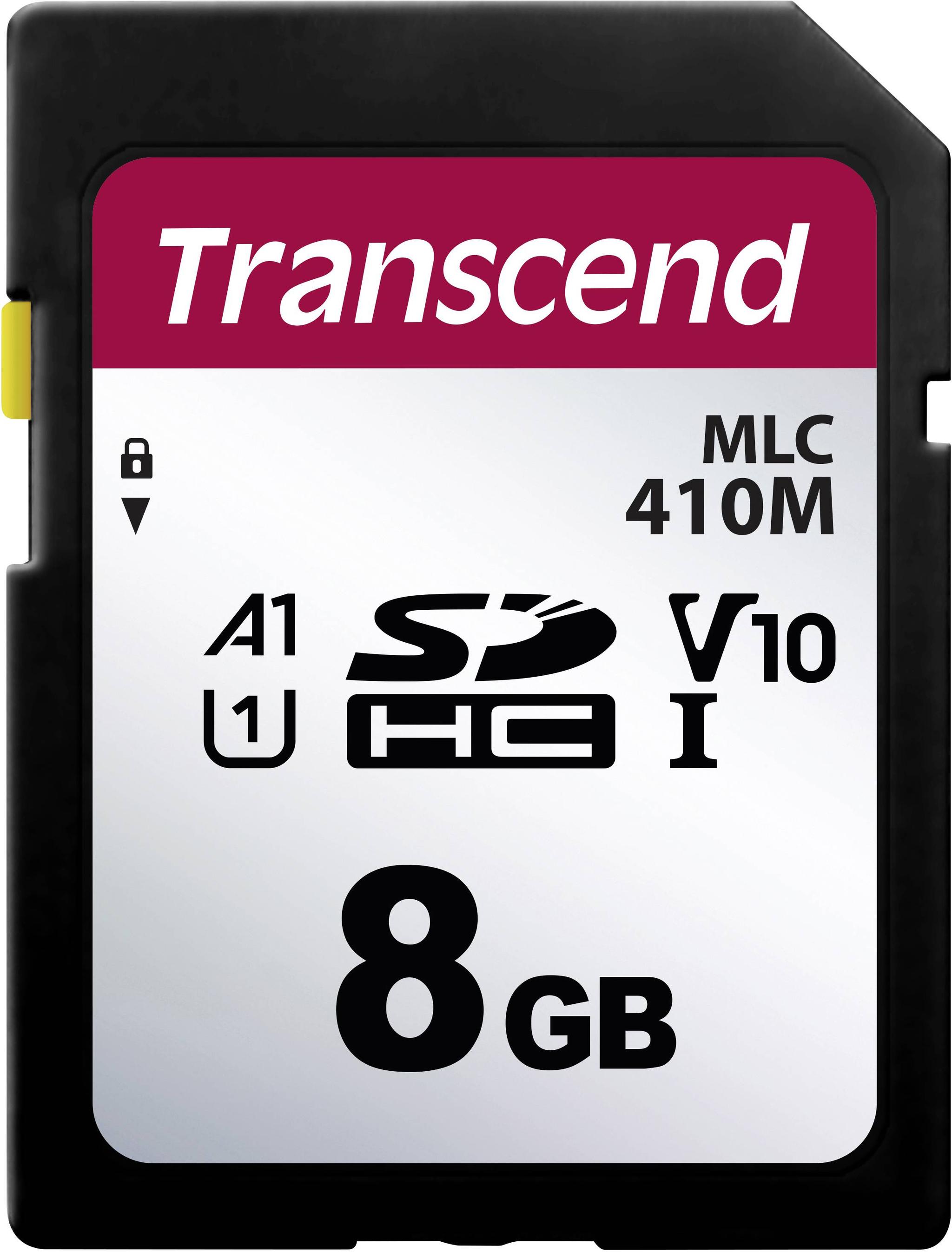 Produktfoto 1 von Transcend SDHC SD-Karte 8 GB A1, U1, V10