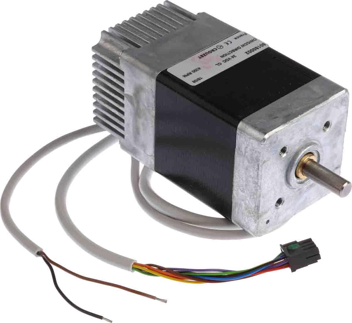 Crouzet, Bürstenloser Gleichstrommotor bis 240 mNm, 24 V dc / 80 W, Wellen-Ø 8mm, 57mm x 111.7mm