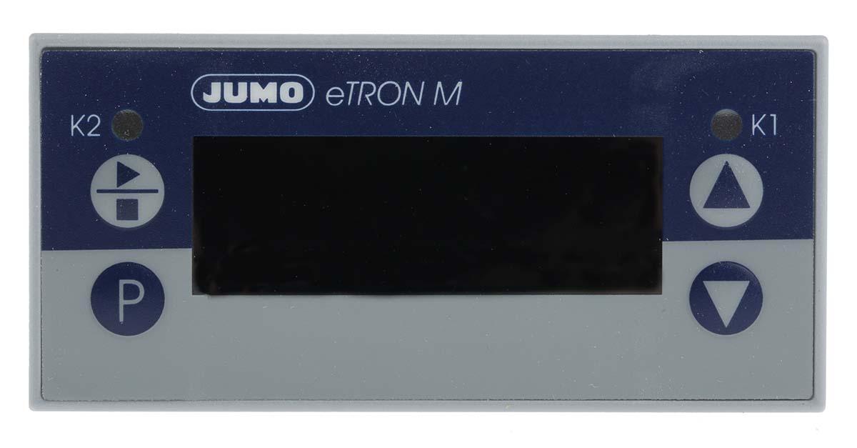 Jumo eTRON Thermostat Tafelmontage, 2 x 2 Relais Ausgang/ Thermoelement, Typ K Eingang, 24 V ac, 12 → 24 V dc