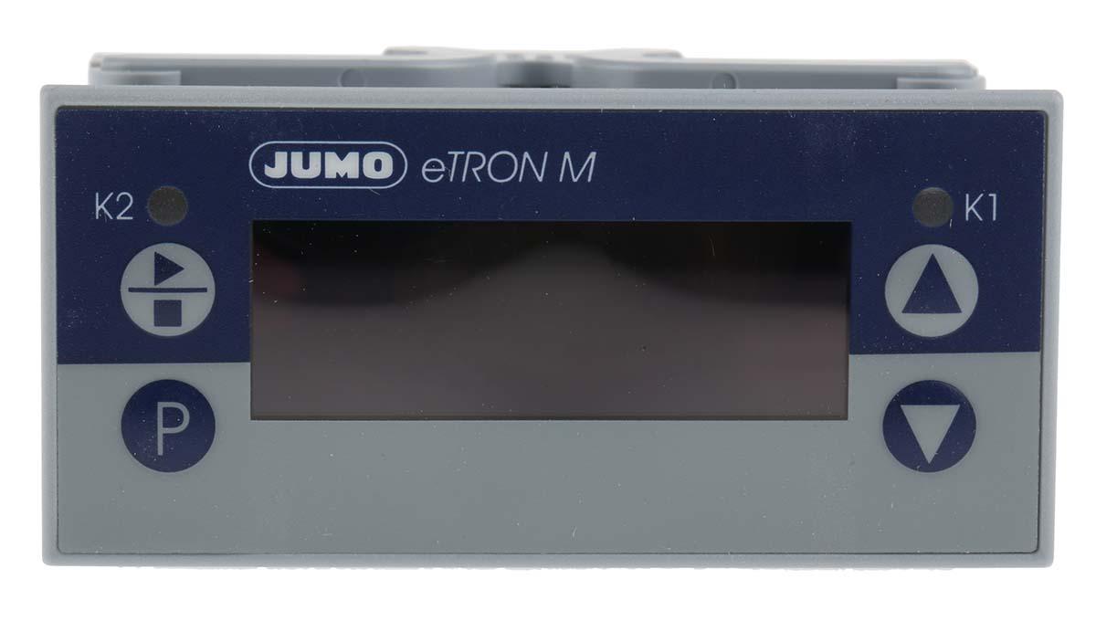 Jumo eTRON Thermostat Tafelmontage, 2 x 1 Wechslerkontakt 10 A 250 V / 2 offene Kontakte 5 A 250 V Ausgang/ 0 →