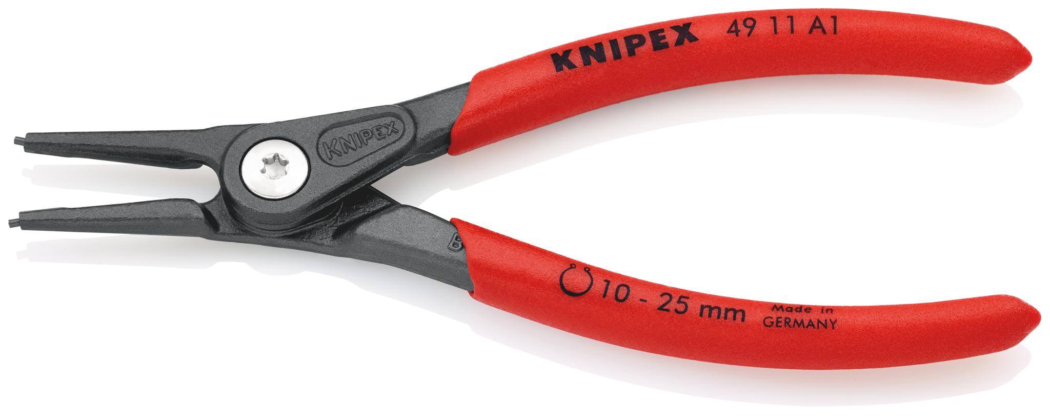 Knipex Sicherungsringzange, gebogen 140 mm 10 → 25 mm