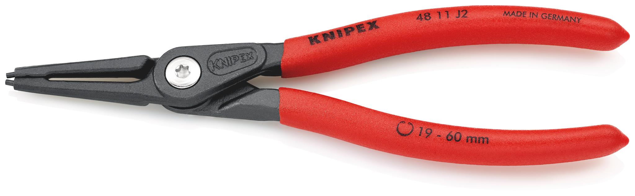 Knipex Sicherungsringzange, gebogen 180 mm 19 → 60 mm