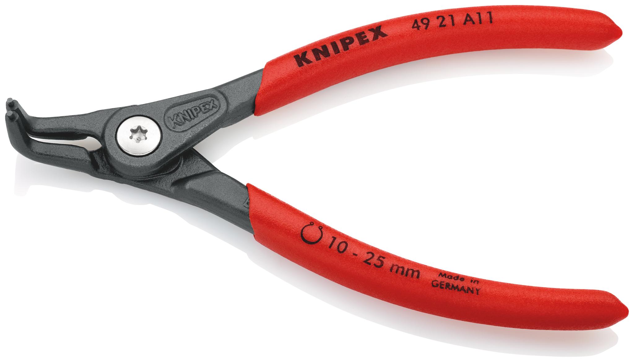 Knipex Sicherungsringzange, gebogen 130 mm 10 → 25 mm