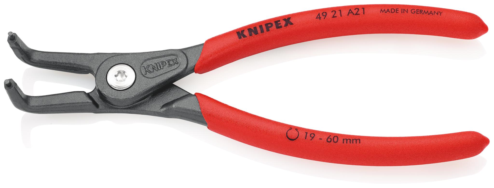 Knipex Sicherungsringzange, gebogen 165 mm 19 → 60 mm