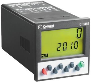 Produktfoto 1 von Crouzet CTR48E Abwärts, Aufwärts Zähler LCD 6-stellig, 30 Vdc, -999999 → 999999