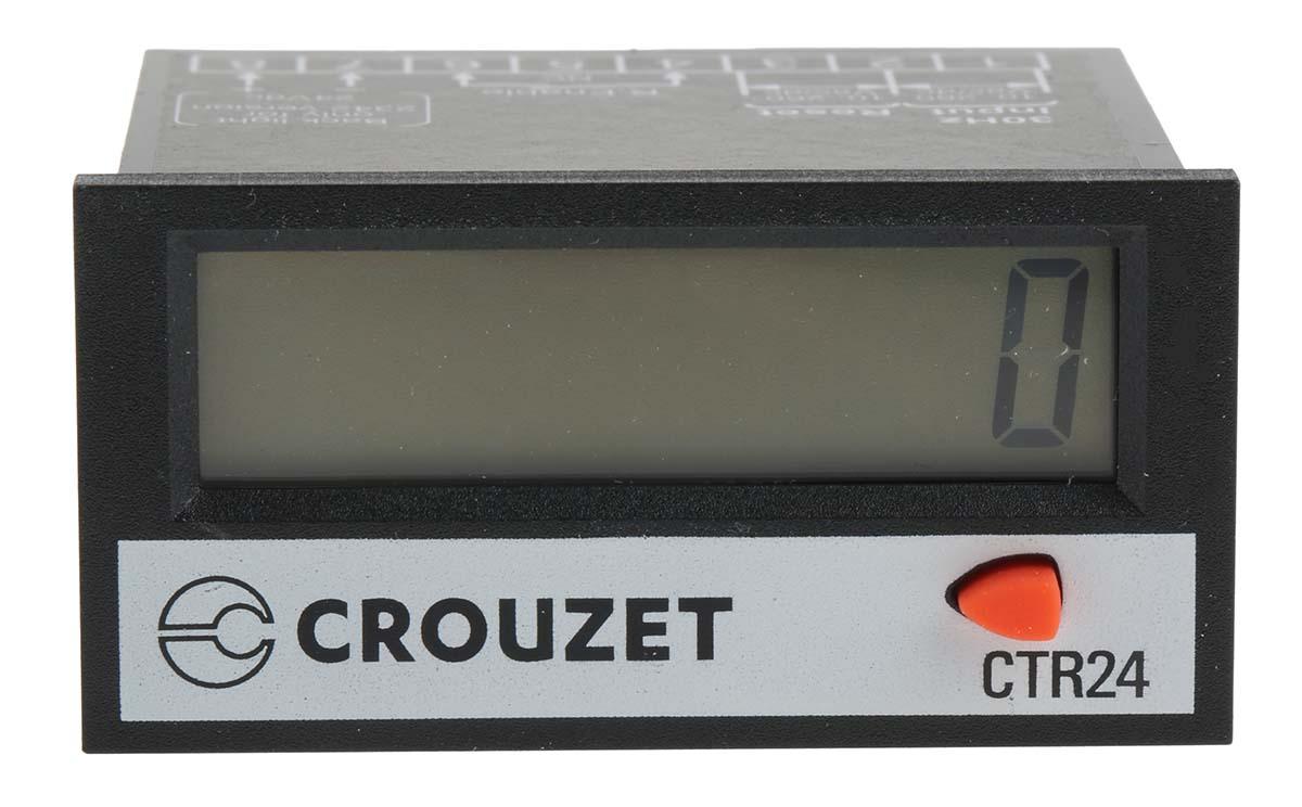 Produktfoto 1 von Crouzet CTR24 Zähler LCD 8-stellig, Impulse, 260 V ac/dc, -9999999 → 99999999