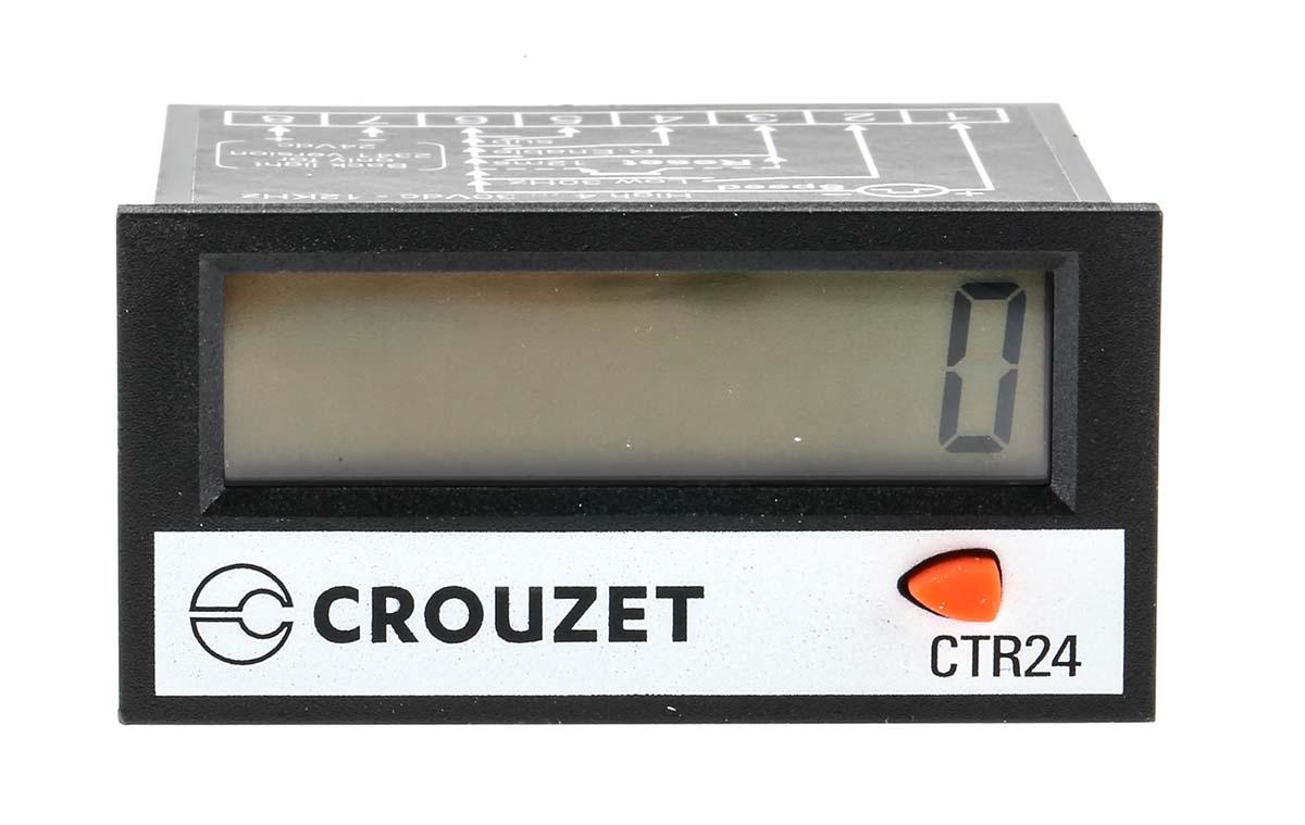 Produktfoto 1 von Crouzet CTR24 Zähler LCD 8-stellig, Impulse, 30 V dc, 260 V ac, -9999999 → 99999999