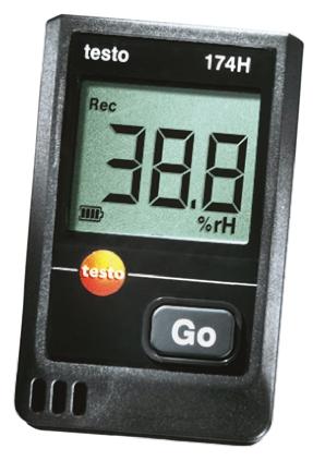 Produktfoto 1 von Testo 2-Kanal Feuchtigkeit, Temperatur Datenlogger, -20°C → +70°C / 100%RH, Sensor kapazitiv, NTC, ISO-kalibriert