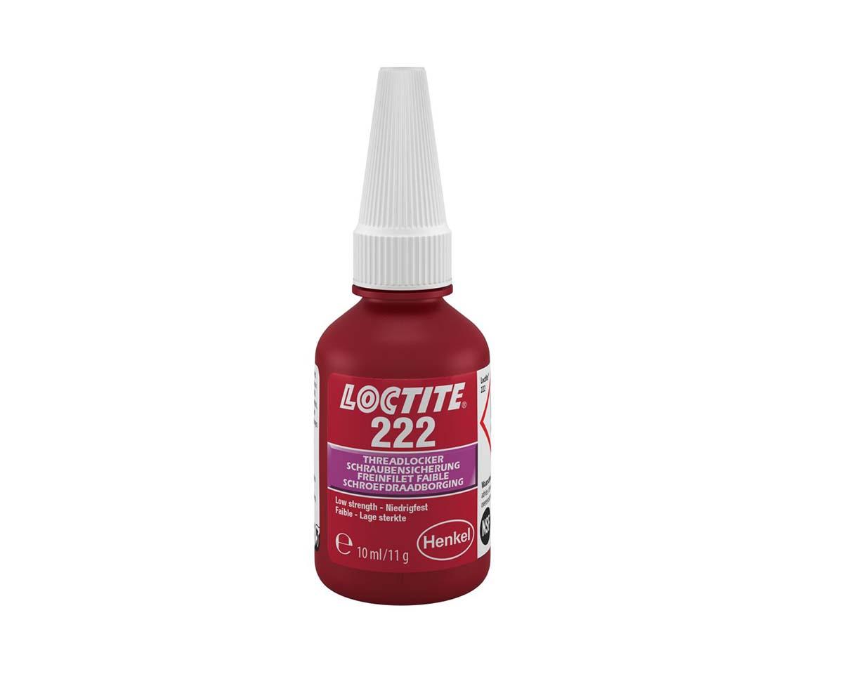 Produktfoto 1 von Loctite 222 Schraubensicherungsklebstoff anaerob Flüssig Lila 10 ml, schwach aushärtend in 6 h