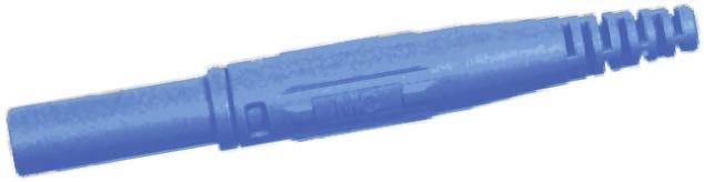 Produktfoto 1 von Stäubli 4 mm Bananenbuchse Blau, Kontakt vernickelt, 1000V / 32A, Schraubanschluss