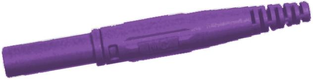 Stäubli 4 mm Bananenbuchse Violett, Kontakt vernickelt, 1000V / 32A, Schraubanschluss