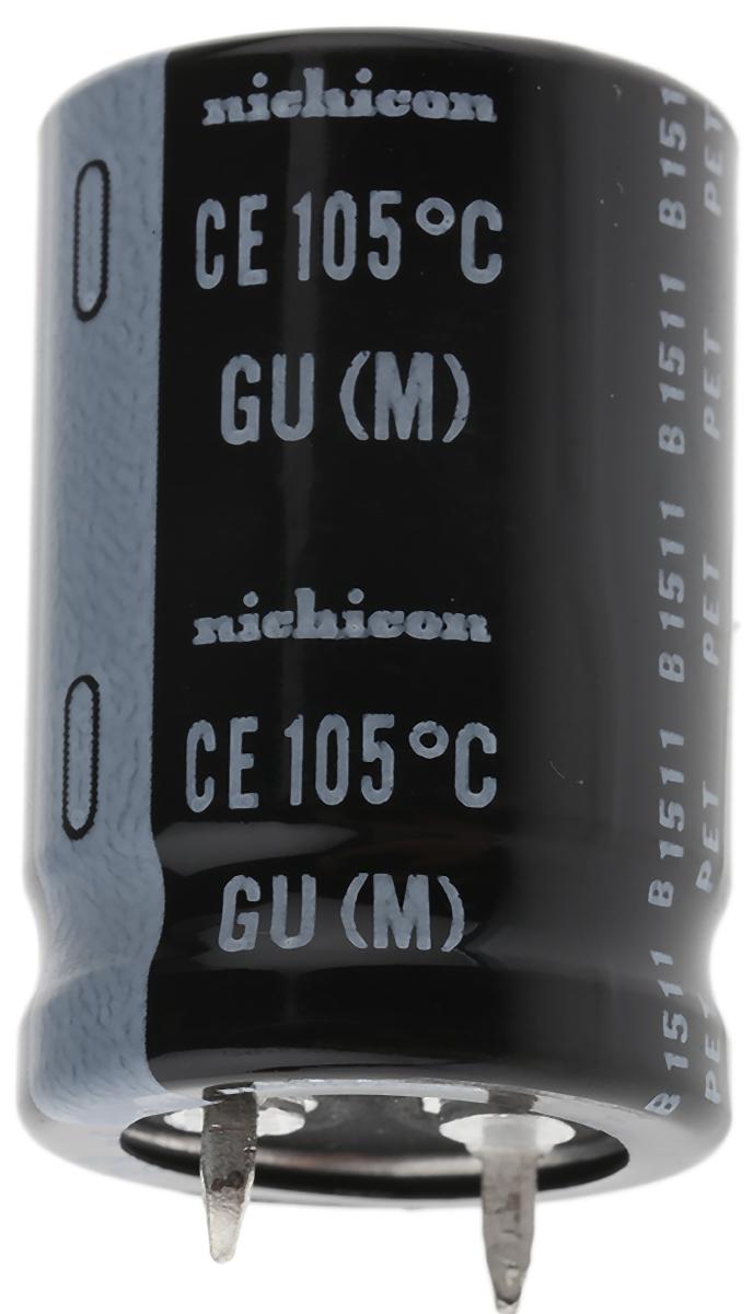 Produktfoto 1 von Nichicon GU Snap-In Aluminium-Elektrolyt Kondensator 68μF ±20% / 400V dc, Ø 20mm x 30mm, bis 105°C