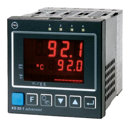 Produktfoto 1 von PMA KS92 PID Temperaturregler, 4 x Relais Ausgang, 90 → 250 Vac, 96 x 96mm