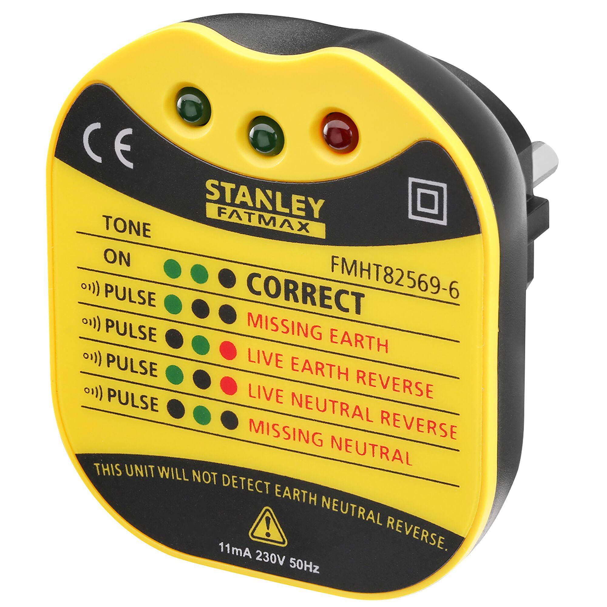 Produktfoto 1 von Stanley FMHT82569-6 Steckdosentester, 230V ac 2-Pin