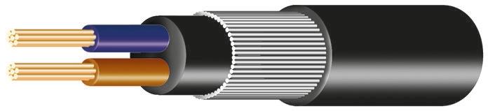 Prysmian Netzkabel, 4-adrig Schwarz x 16 mm² /Ø 22.3mm 99 A,  50m, 1 kV, Raucharm halogenfrei (LSZH)