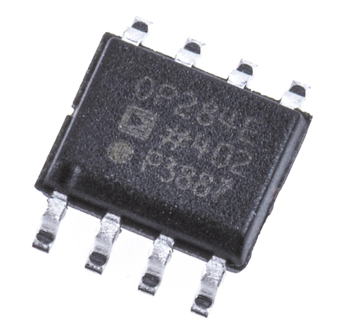 Produktfoto 1 von Analog Devices Operationsverstärker SMD SOIC, einzeln typ. 5 → 28 V, biplor typ. ±12 V, ±15 V, ±3 V, ±5 V, ±9 V,