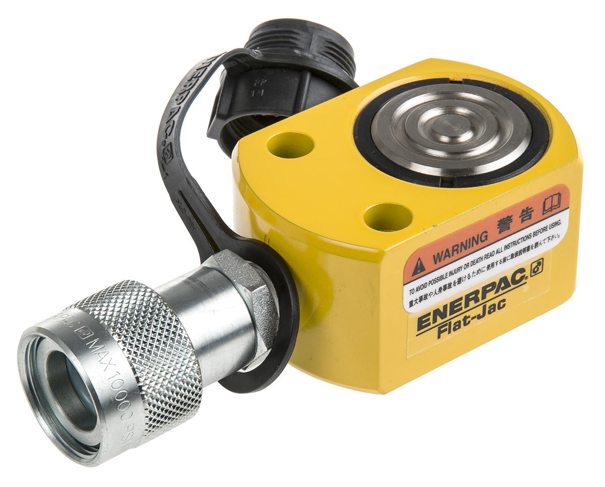 Produktfoto 1 von Enerpac RSM Hydraulikzylinder mit geringer Höhe, Einfachbetätigung, Hub 12mm, Hubleistung 10t, eingef.L. 43mm