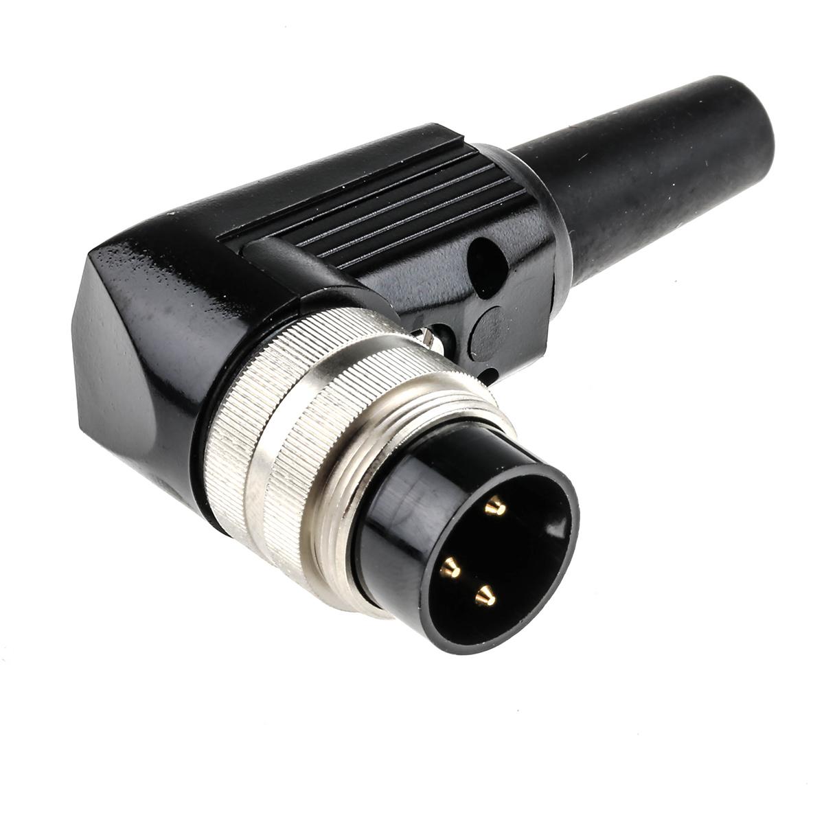 Lumberg WSV M16 DIN-Stecker gewinkelt 3-polig, 250 V ac / 5A IP40, Lötanschluss Kabelmontage